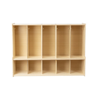 5-Section Coat Locker with Bench & Cubby Storage