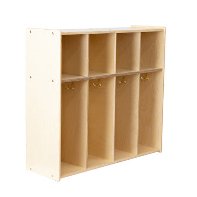 4-Section Classroom Coat Locker and Backpack Hanger