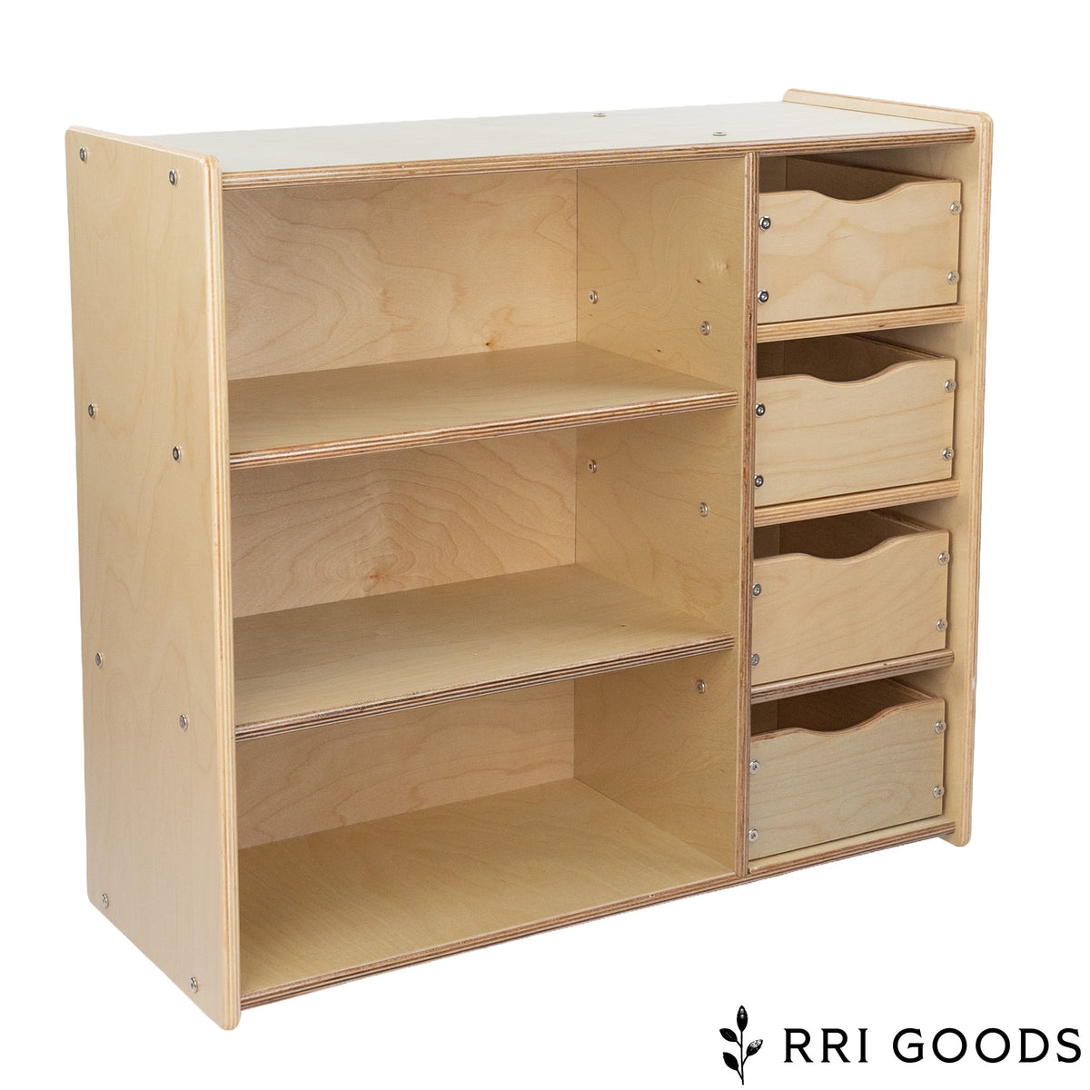 Kids Storage Center with Drawers – Toddler Toy Organizer with 3 Shelves, Ready to Assemble