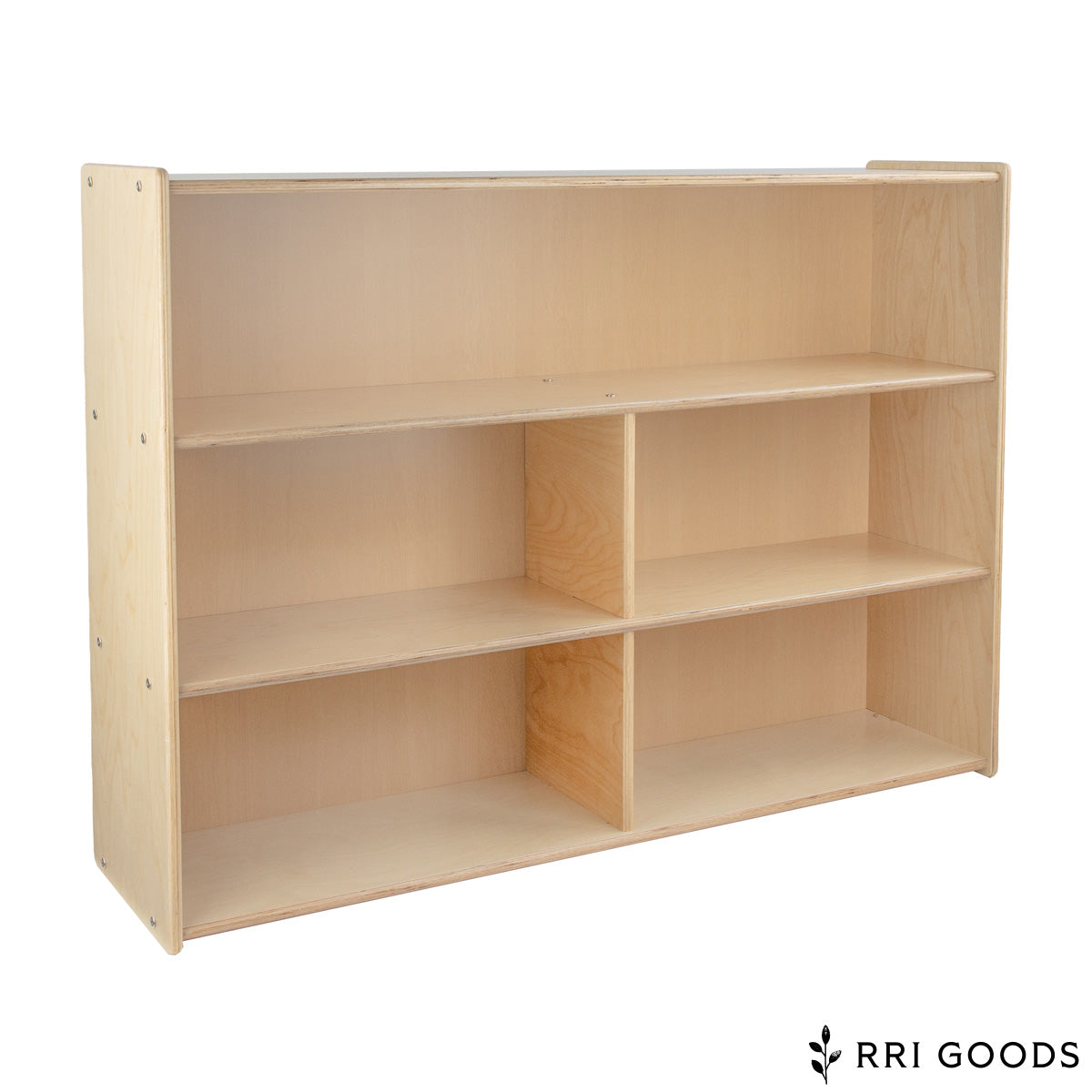 Open Shelf Storage Cabinet – Fully Assembled Birch Plywood Classroom Organizer