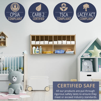RRI Goods Diaper Storage Organizer, Wall Mount Diaper Caddy