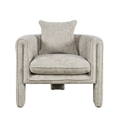 Aspen Upholstered Vintage Accent Armchair with Pillow