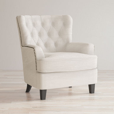 Bryce Transitional Accent Chair with Nail-head Trim