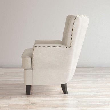 Bryce Transitional Accent Chair with Nail-head Trim