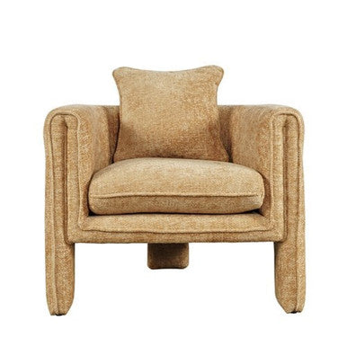 Aspen Upholstered Vintage Accent Armchair with Pillow