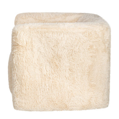 Cuddly Luxury Plush Faux Fur Upholstered Swivel Accent Chair