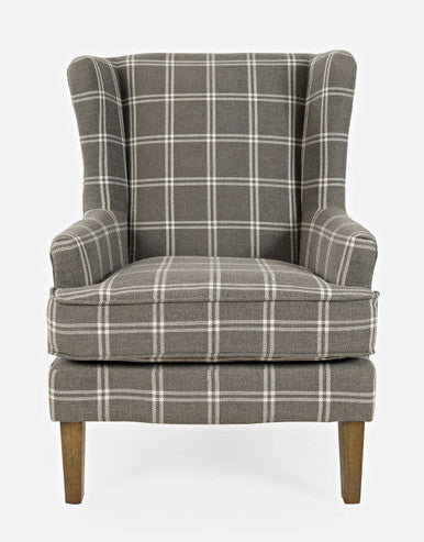 Frais Traditional Upholstered Wingback Accent Chair