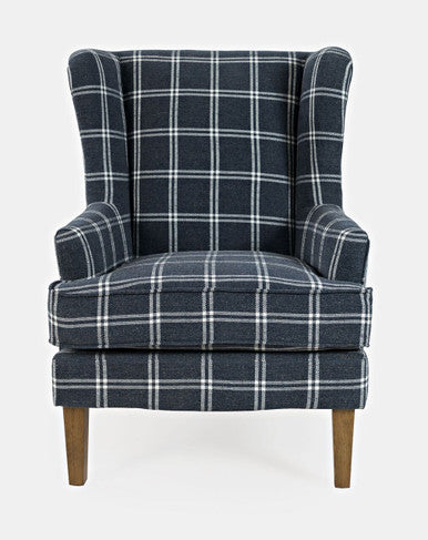 Frais Traditional Upholstered Wingback Accent Chair