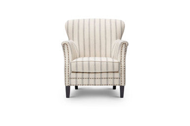 Layla Classic Upholstered Accent Chair with Nail head Trim