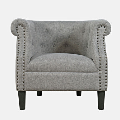 Lily Upholstered Barrel Accent Chair