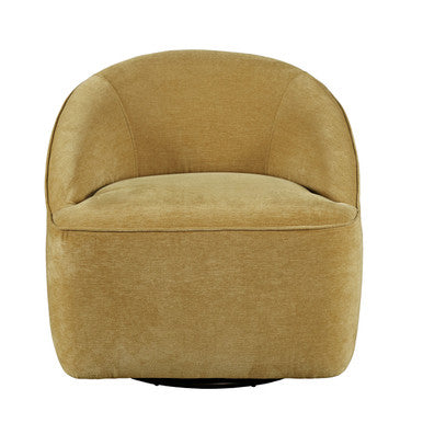 Lulu Mid-Century Modern Upholstered Swivel Accent Chair