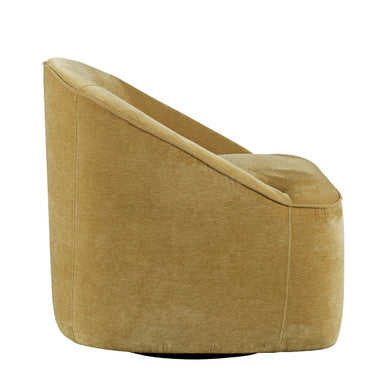 Lulu Mid-Century Modern Upholstered Swivel Accent Chair
