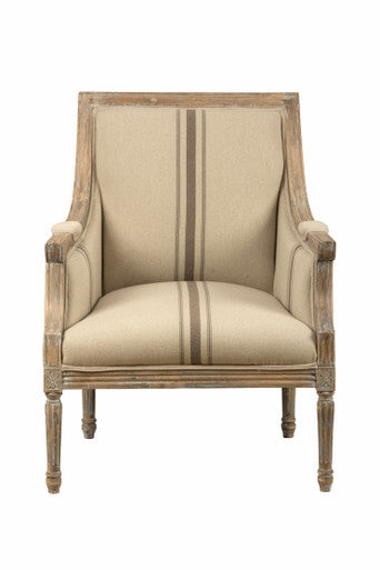 Millie Solid Wood Upholstered Accent Chair