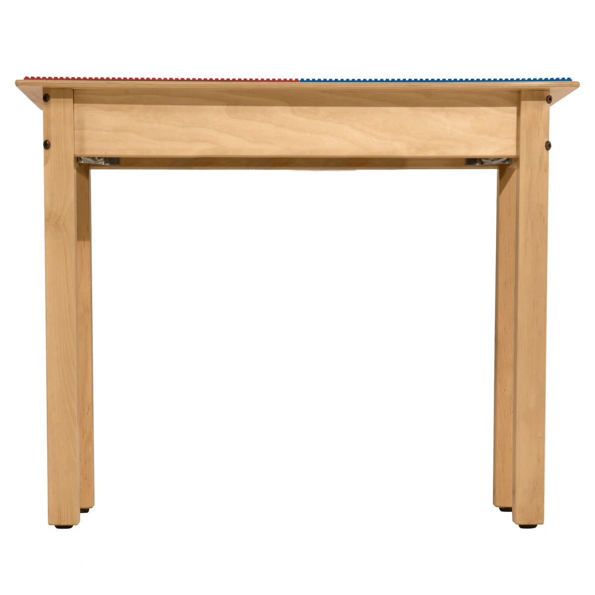 Rectangle Time-2-Play Table with a shelf, along with 18" legs and a DUPLO® Compatible Grid of RED/BLUE Color