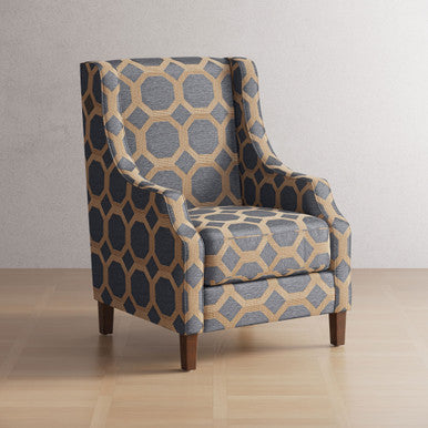 Sanders Luxury Accent Upholstered Accent Chair