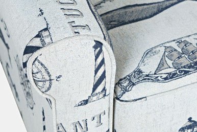 Seaman Nantucket Cape Nautical Upholstered Accent Chair