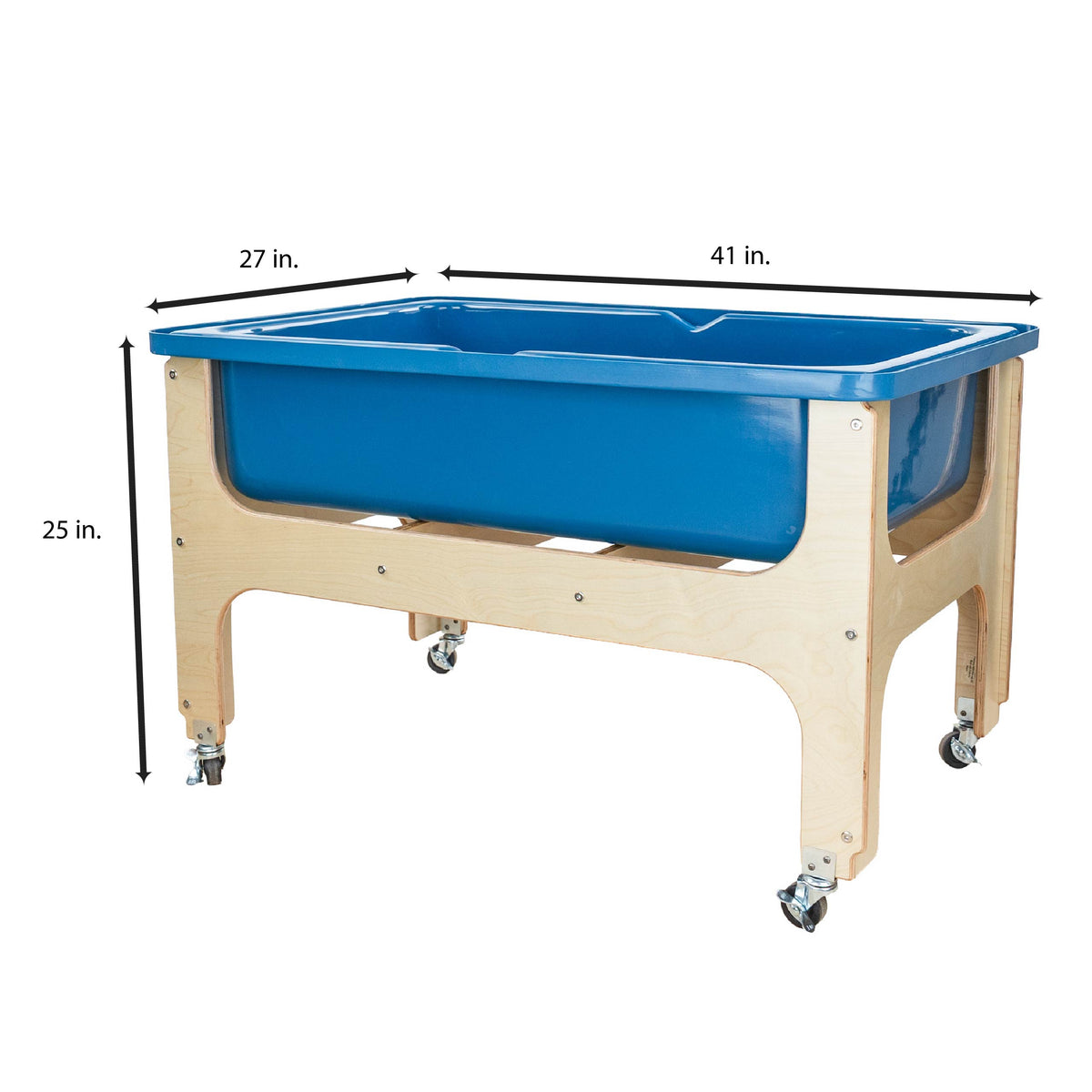 Sand & Water Sensory Table With Lid – Birch Plywood, 9" Deep Tub
