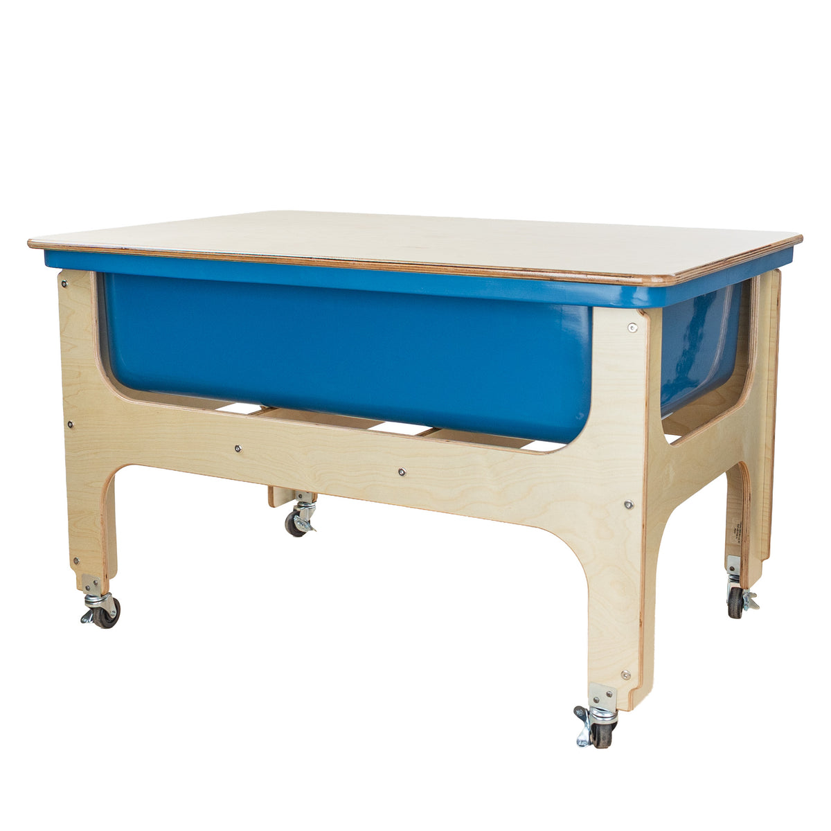 Sand & Water Sensory Table With Lid – Birch Plywood, 9" Deep Tub