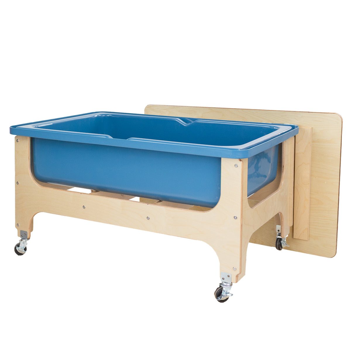 Deluxe Tot Size Sand & Water Table with Lid - Blue Tub