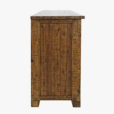 Narrow Gorge Industrial 60" TV Stand with Electric Fireplace