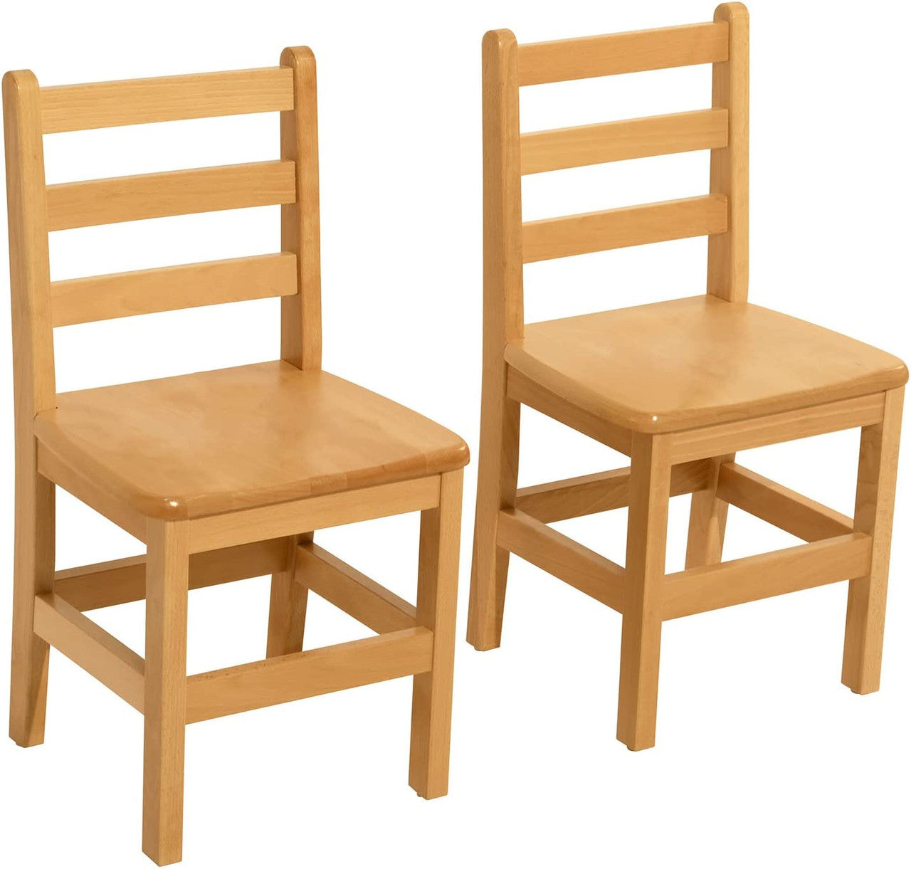 RRI Goods Ladderback Kid's Chair in Hardwood, Fully Assembled [Set of 2]