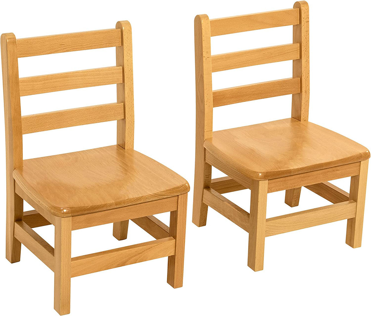 RRI Goods Ladderback Kid's Chair in Hardwood, Fully Assembled [Set of 2]