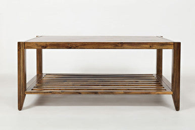 Luminous Lane 45" Modern Essential Solid Wood Coffee Table