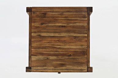 Luminous Lane Modern Essential Solid Wood End Table