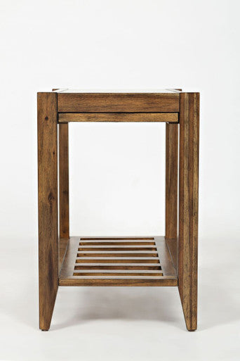 Luminous Lane Modern Essential Solid Wood Chairside End Table