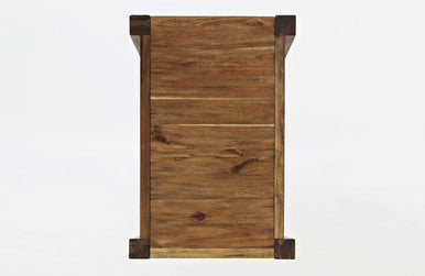 Luminous Lane Modern Essential Solid Wood Chairside End Table