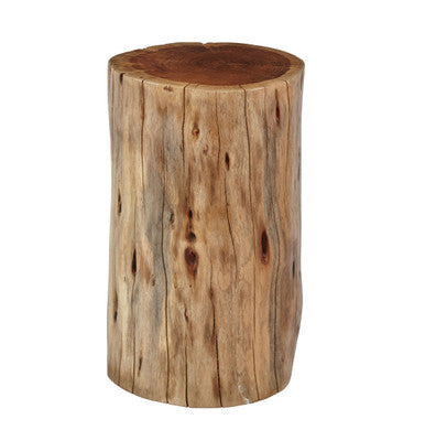 World Vault Solid Wood Live Edge Stump Accent Table