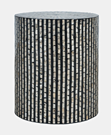 World Vault Small Terrazzo Capiz Shell Accent Table