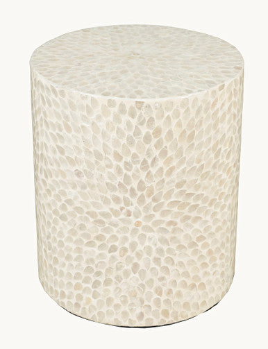 World Vault Small Terrazzo Capiz Shell Accent Table