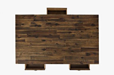 Artisan's Fusion Rustic Solid Wood Coffee Table