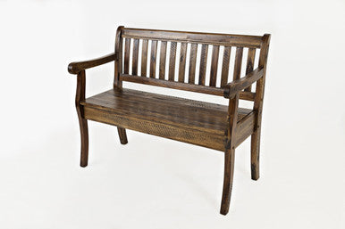 Artisan's Fusion 42" Rustic Solid Wood Storage Bench