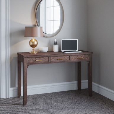 Urban Mid-Century Modern Chevron USB Charging Desk