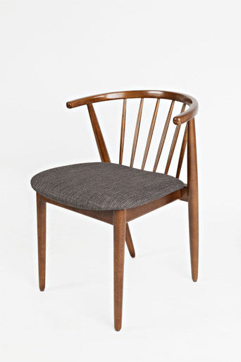 Denmark Upholstered Modern Curved Back Side Chair (Set of 2)