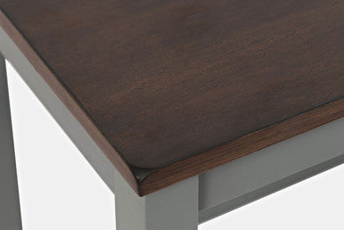 Poppy Drive 4-Piece Solid Wood Grey Dining Set