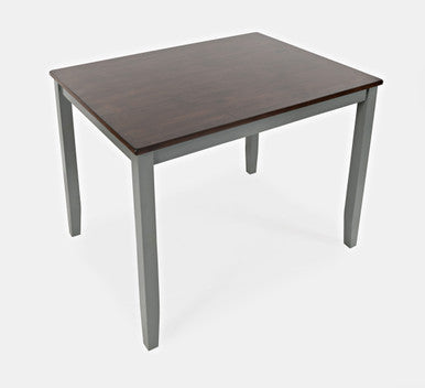 Poppy Drive Farmhouse 4-Piece Grey Counter Height Dining Set