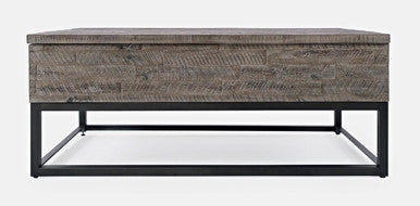 Meridian Distressed Solid Wood Lift-Top Coffee Table