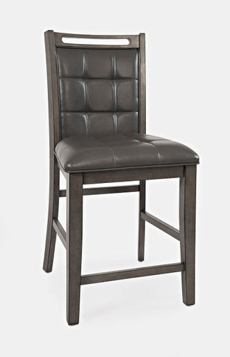 Manchester Contemporary Upholstered Counter Stools (Set of 2)