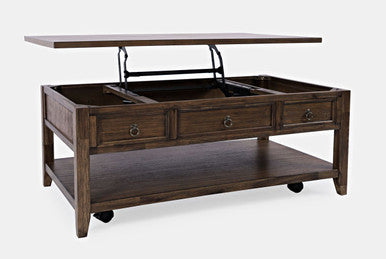 Urban Mission Style Lift-Top Coffee Table