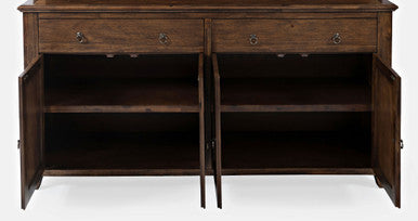 Urban Mission Style 4 Door Server Storage Cabinet Buffet