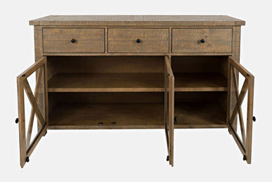 Cedar Circle Modern Rustic Buffet Storage Cabinet