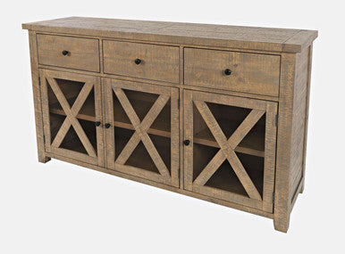 Cedar Circle Modern Rustic Buffet Storage Cabinet