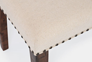 Vista Transitional 52" Backless Upholstered Dining Bench