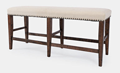 Vista Transitional 52" Backless Upholstered Dining Bench