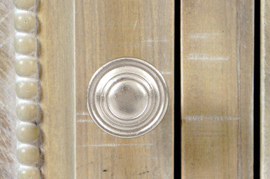 Vista Transitional Herringbone Distressed Acacia Buffet Server