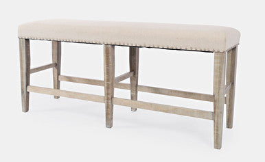 Vista 52" Backless Upholstered Counter Height Bench