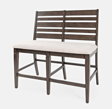 Crossroad 42" Contemporary Upholstered Counter Bench
